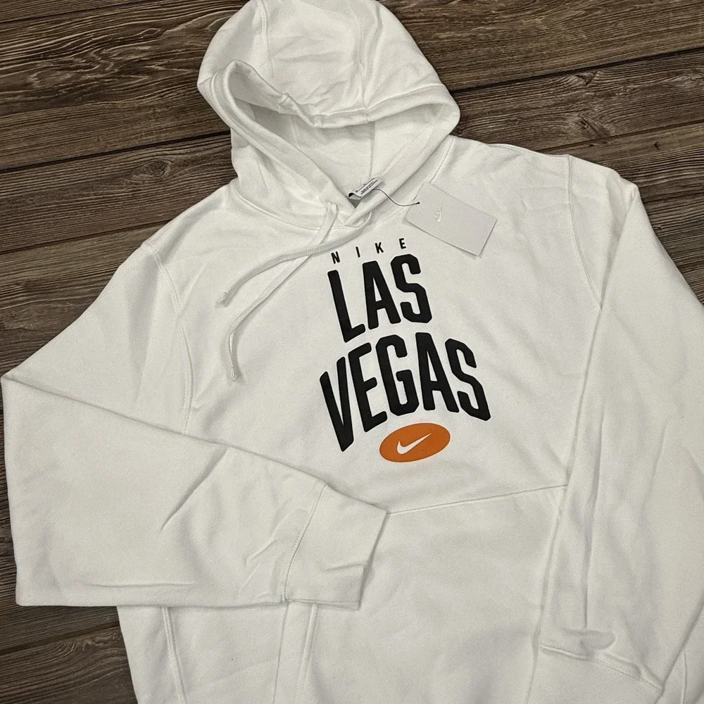 Nike Sportswear Men's Club Fleece Las Vegas Hoodie‎ Size XL White NEW